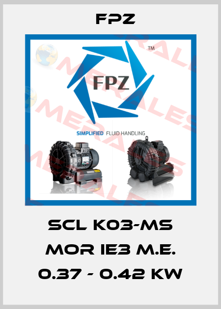 SCL K03-MS MOR IE3 M.E. 0.37 - 0.42 kW Fpz