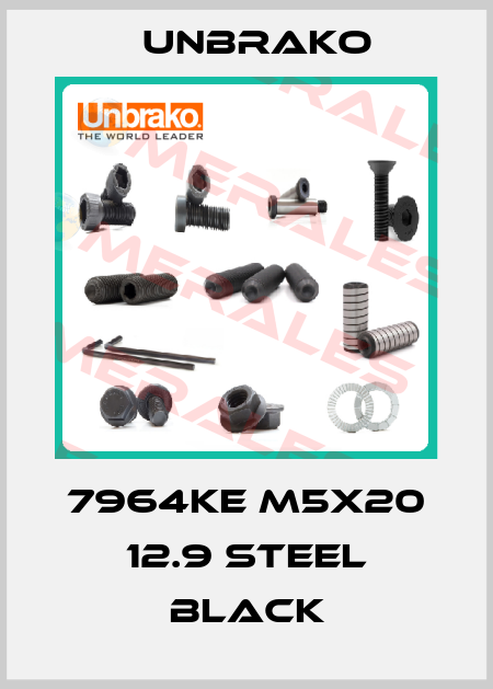 7964KE M5x20 12.9 steel black Unbrako