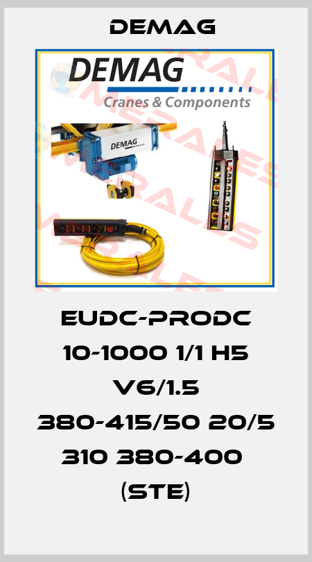 EUDC-ProDC 10-1000 1/1 H5 V6/1.5 380-415/50 20/5 310 380-400  (Ste) Demag