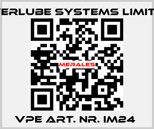 VPE ART. NR. IM24  Interlube Systems Limited