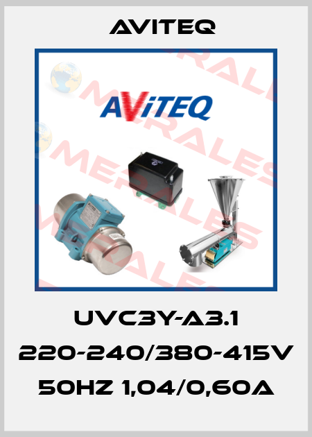 UVC3Y-A3.1 220-240/380-415V 50HZ 1,04/0,60A Aviteq