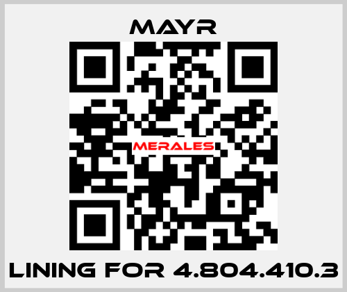lining for 4.804.410.3 Mayr