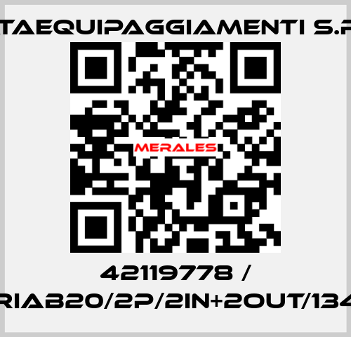 42119778 / CRIAB20/2P/2IN+2OUT/1340 EATAequipaggiamenti s.r.l.