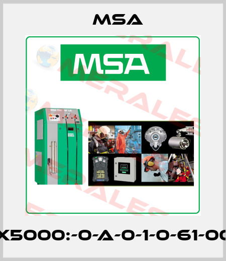 A-X5000:-0-A-0-1-0-61-00-0 Msa