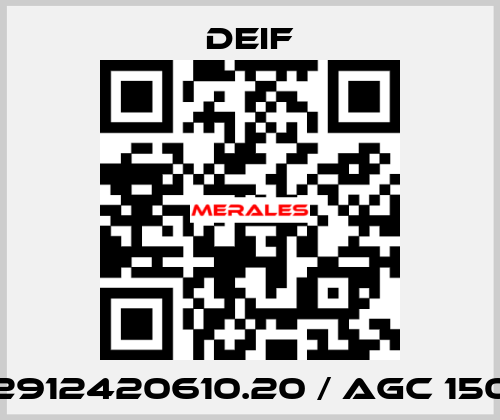 2912420610.20 / AGC 150 Deif