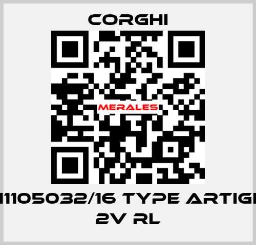 Nr. 0-11105032/16 Type ARTIGLIO 50 2V RL Corghi