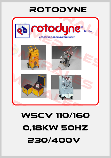 WSCV 110/160 0,18KW 50HZ 230/400V  Rotodyne
