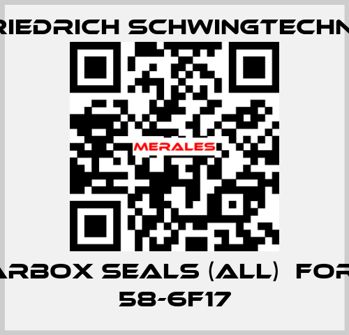Gearbox seals (all)  for UE 58-6F17 Friedrich Schwingtechnik