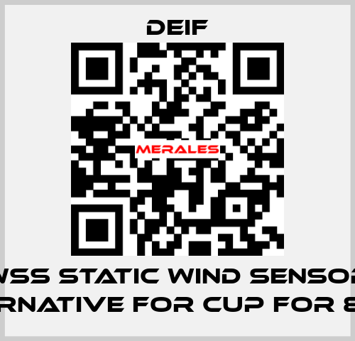 WSS STATIC WIND SENSOR (ALTERNATIVE FOR CUP FOR 879.3)  Deif