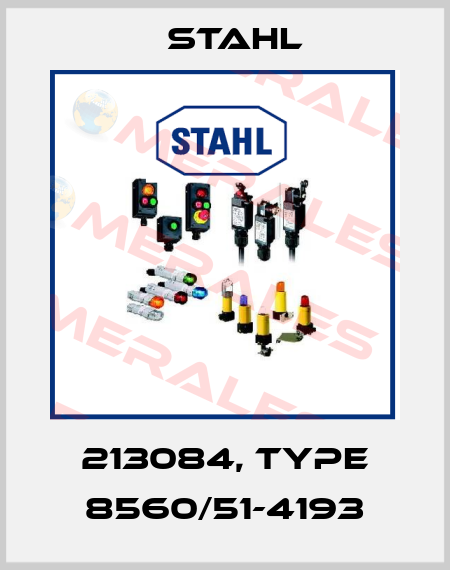 213084, Type 8560/51-4193 Stahl