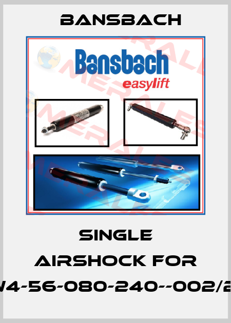 single airshock for W4W4-56-080-240--002/225N Bansbach