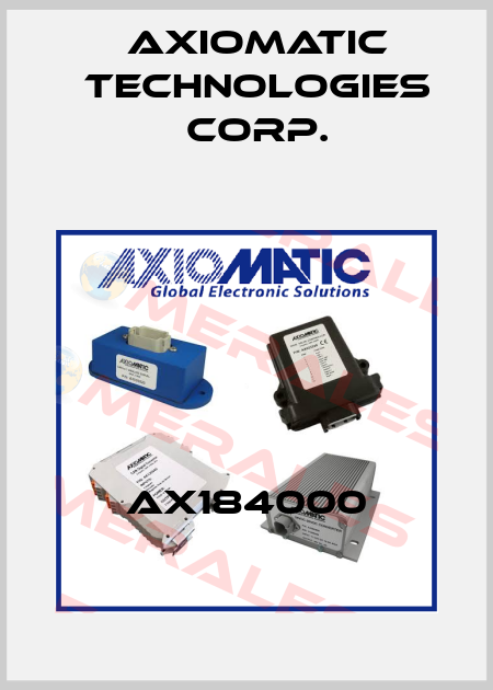 AX184000 Axiomatic Technologies Corp.