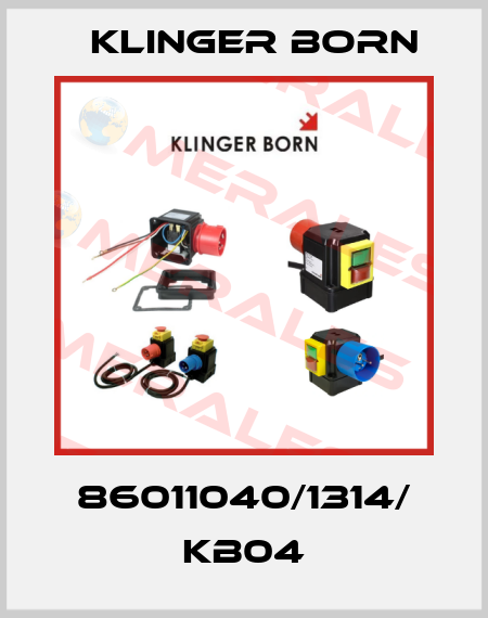 86011040/1314/ KB04 Klinger Born