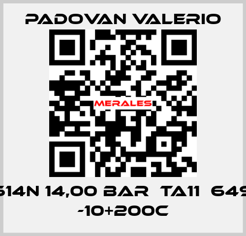 CW614N 14,00 BAR  TA11  649321 -10+200C PADOVAN VALERIO