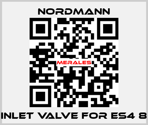 Inlet valve for ES4 8 Nordmann