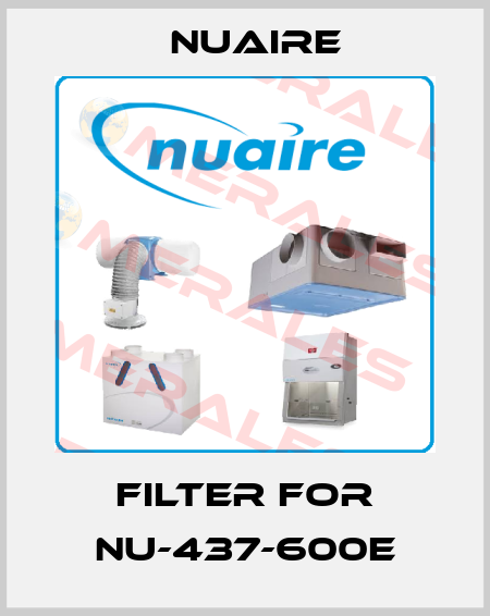 Filter for NU-437-600E Nuaire