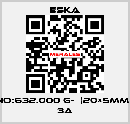 Best No:632.000 G-  (20×5mm) 250V 3A Eska