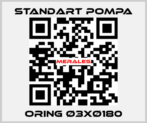 ORING Ø3xØ180 STANDART POMPA