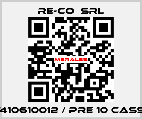017410610012 / PRE 10 CASSET RE-CO  SRL
