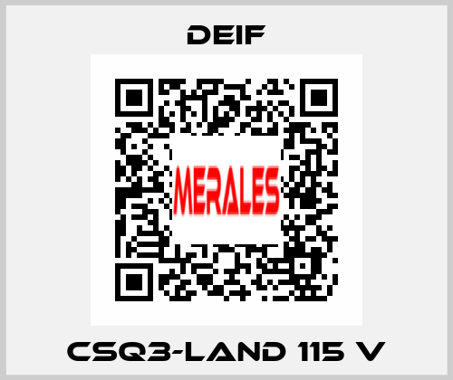 CSQ3-Land 115 V Deif