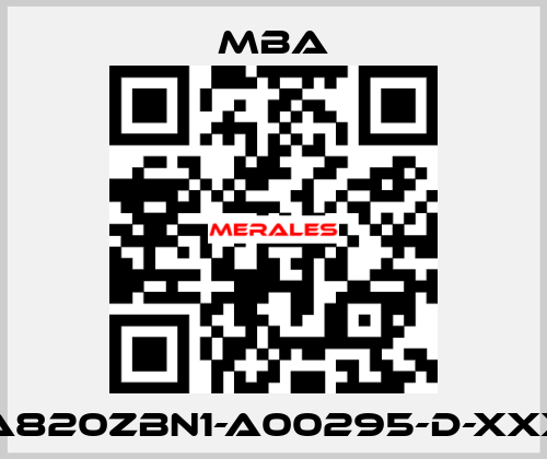 MBA820ZBN1-A00295-D-XXXXX MBA
