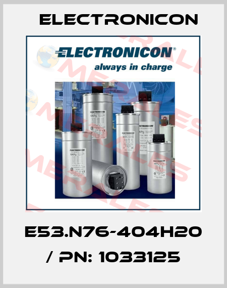 E53.N76-404H20 / PN: 1033125 Electronicon