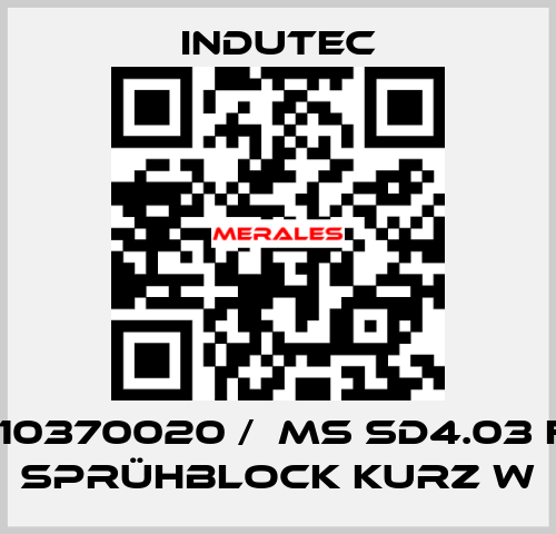 9110370020 /  MS SD4.03 FD SPRÜHBLOCK KURZ W Indutec