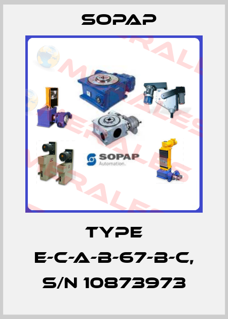 Type E-C-A-B-67-B-C, s/n 10873973 Sopap