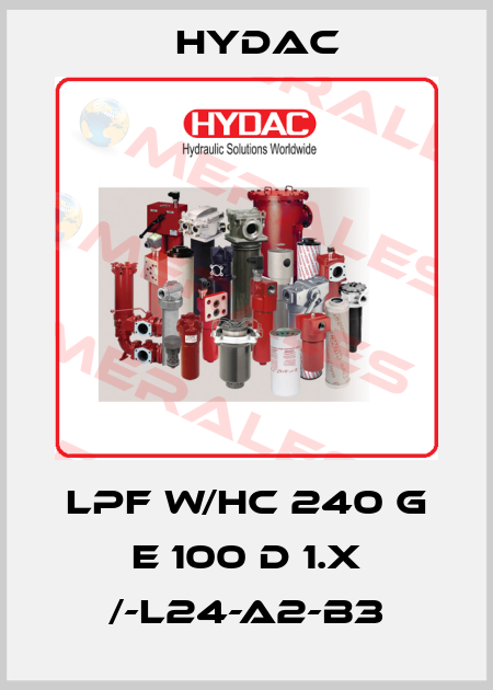 LPF W/HC 240 G E 100 D 1.X /-L24-A2-B3 Hydac