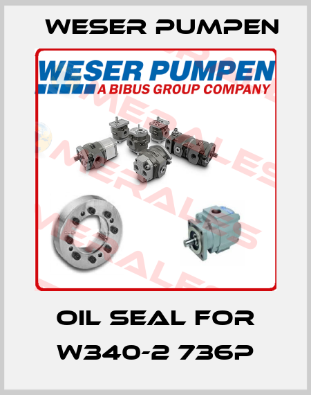 oil seal for W340-2 736P Weser Pumpen