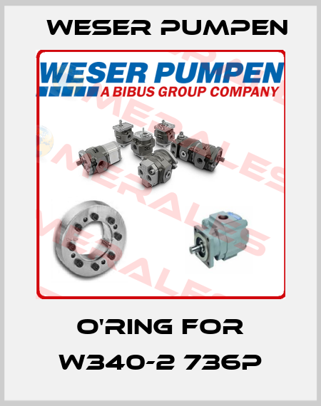 o'ring for W340-2 736P Weser Pumpen