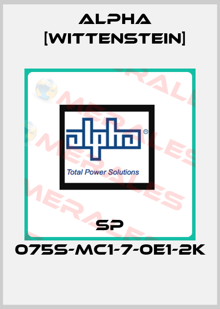 SP 075S-MC1-7-0E1-2K Alpha [Wittenstein]