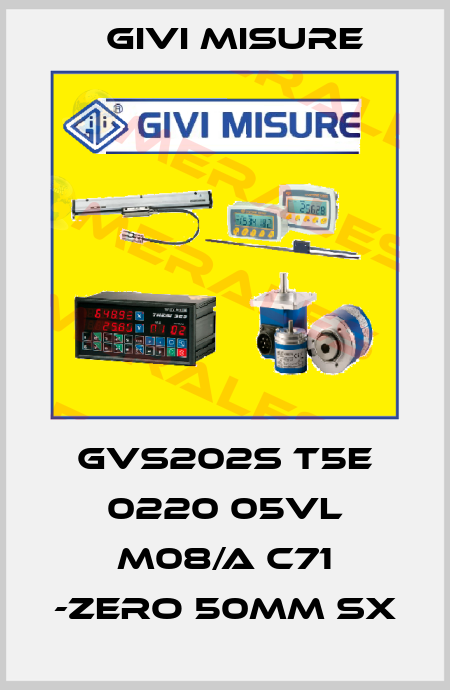 GVS202S T5E 0220 05VL M08/A C71 -ZERO 50mm Sx Givi Misure