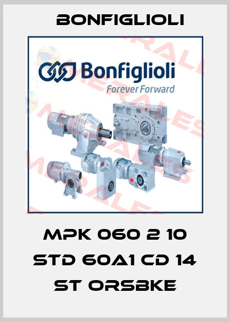 MPK 060 2 10 STD 60A1 CD 14 ST ORSBKE Bonfiglioli