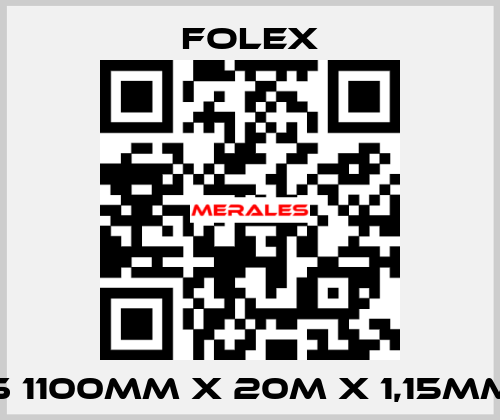 S 1100mm x 20m x 1,15mm Folex
