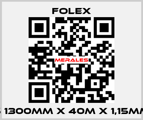 S 1300mm x 40m x 1,15mm Folex