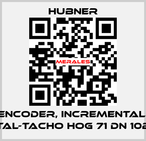 Encoder, Incremental, Digital-Tacho HOG 71 DN 1024 CI HUBNER