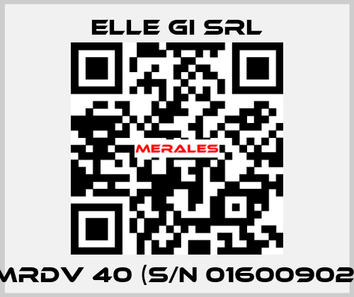 MRDV 40 (S/N 01600902) ELLE GI SRL