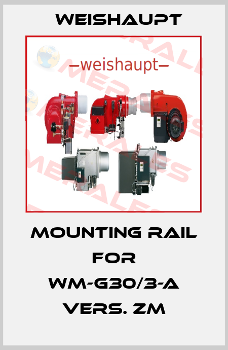 Mounting rail for WM-G30/3-A vers. ZM Weishaupt