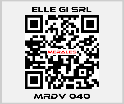 MRDV 040 ELLE GI SRL