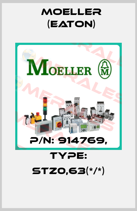 p/n: 914769, Type: STZ0,63(*/*) Moeller (Eaton)