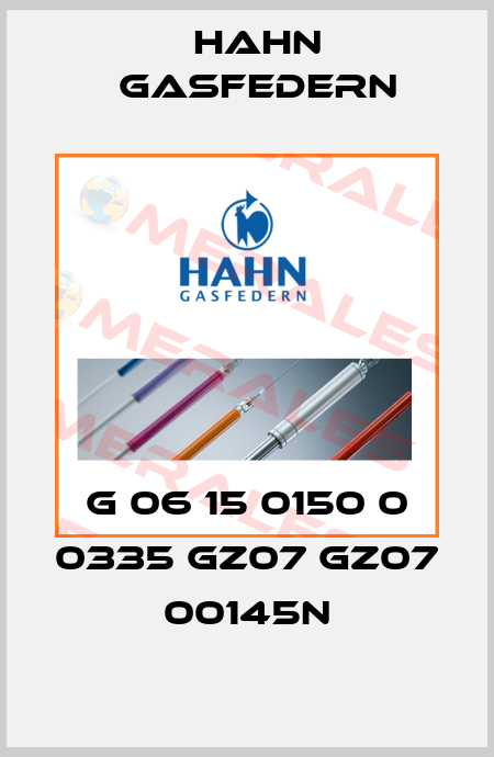 G 06 15 0150 0 0335 GZ07 GZ07 00145N Hahn Gasfedern