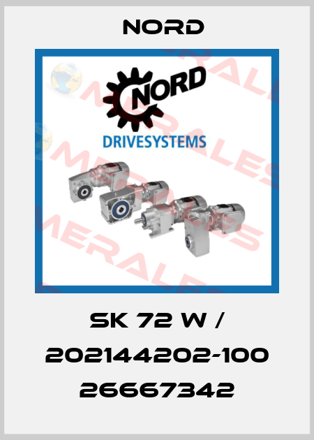 SK 72 W / 202144202-100 26667342 Nord