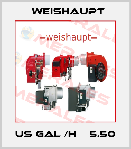 US gal /h    5.50 Weishaupt