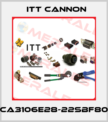CA3106E28-22SBF80 Itt Cannon