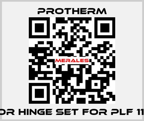 Door hinge set for PLF 110/6 PROTHERM