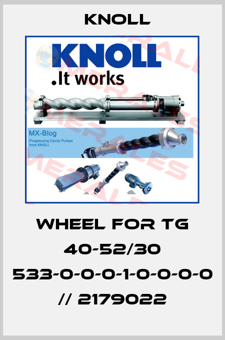 wheel for TG 40-52/30 533-0-0-0-1-0-0-0-0 // 2179022 KNOLL