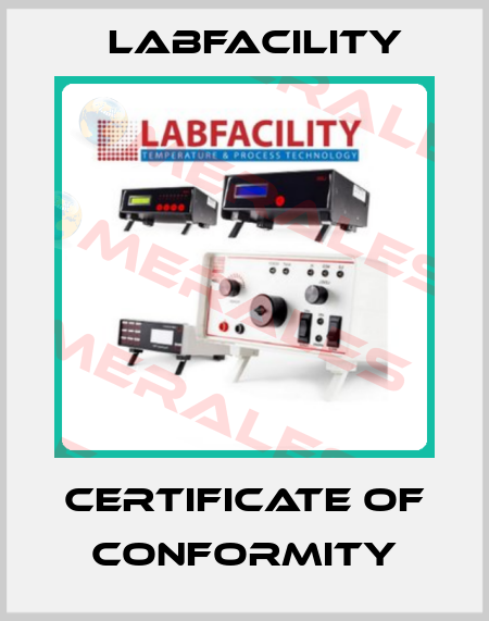 Certificate of Conformity Labfacility