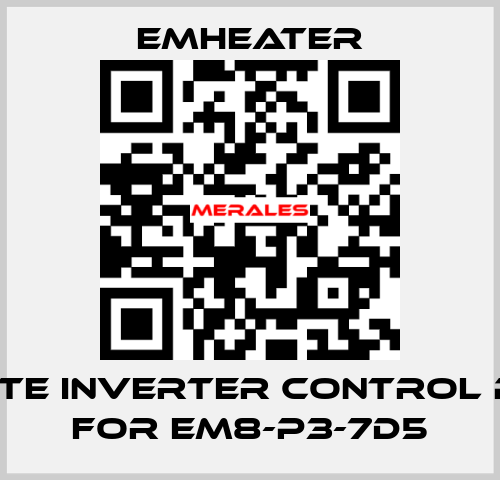 Remote inverter control panel for EM8-P3-7d5 EMHEATER