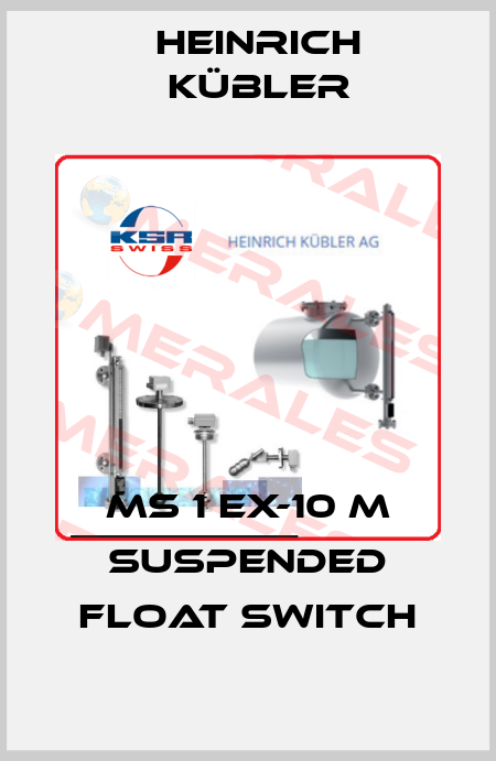MS 1 Ex-10 m Suspended Float Switch Heinrich Kübler